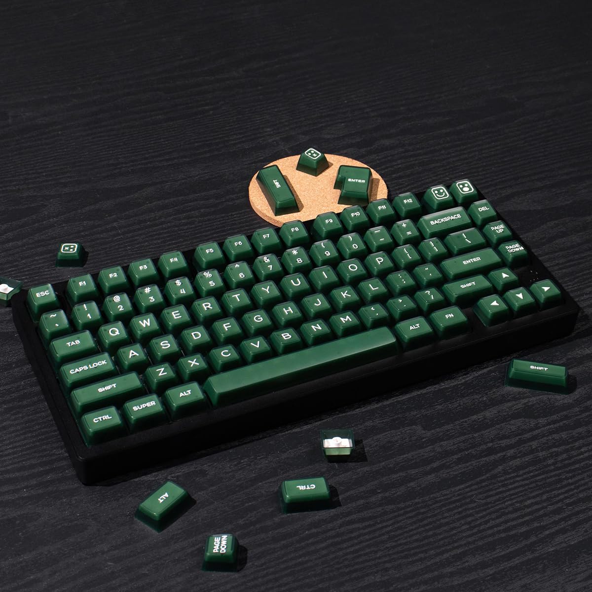 Amazon.co.jp: 142 キー半透明キーキャップ PBT Doubleshot Keycaps SA