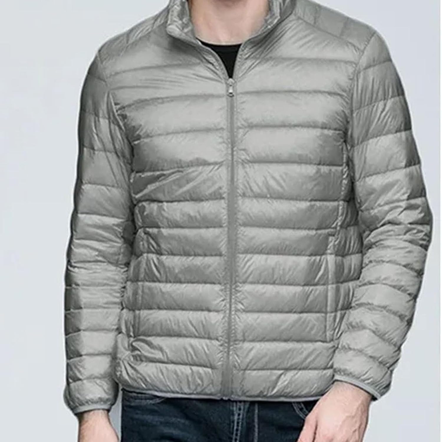 Men's Packable Hooded Puffer Jackets Lightweight Waterproof Camping Trekking