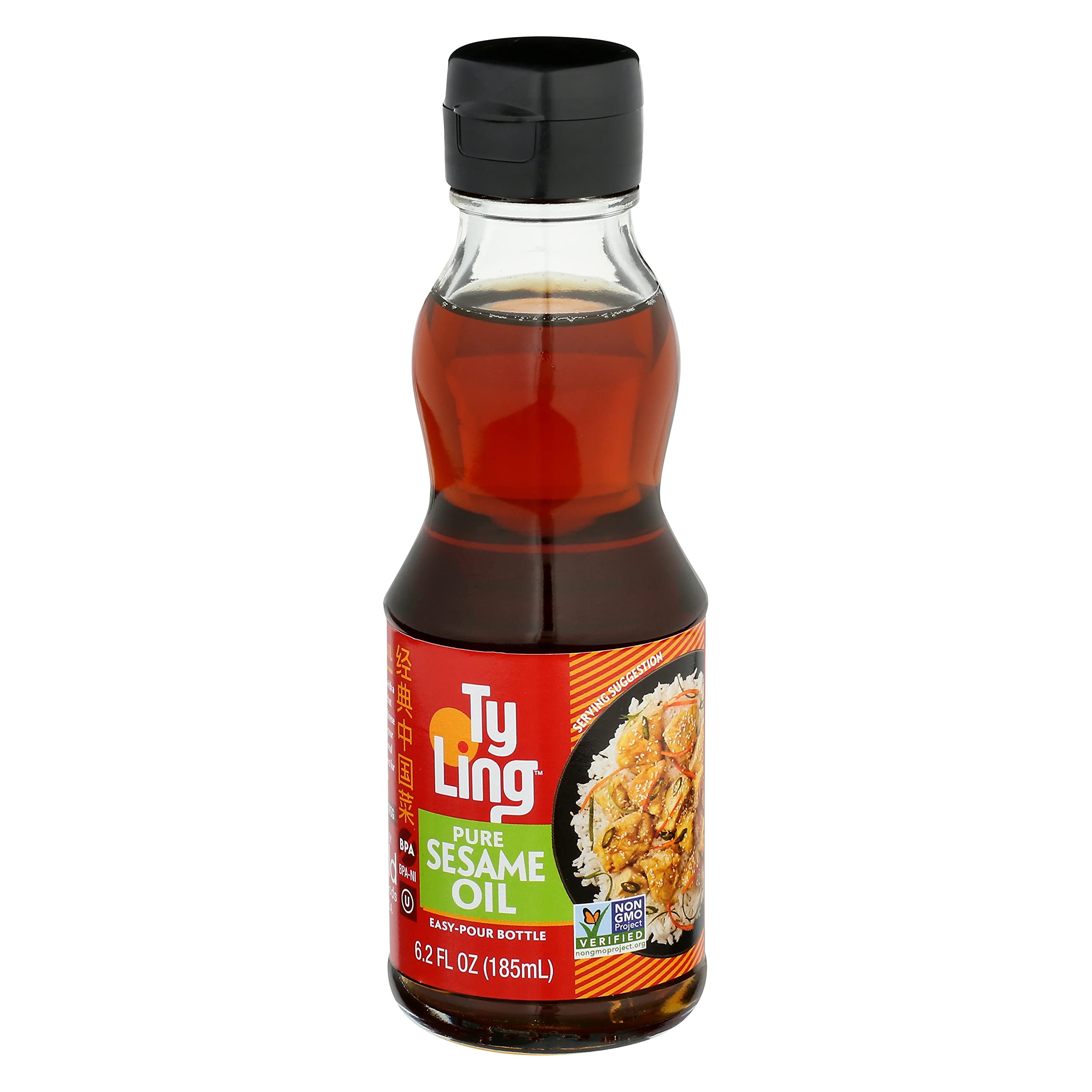 Ty Ling Pure Sesame Oil, 6-Ounce Bottle (Pack of 12)