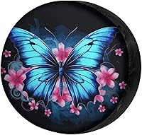 Vista 14 de Delerain Dinosaur Moon - Cubierta de rueda de repuesto para neumáticos, protector solar impermeable para caravana, remolque, RV, SUV, camión