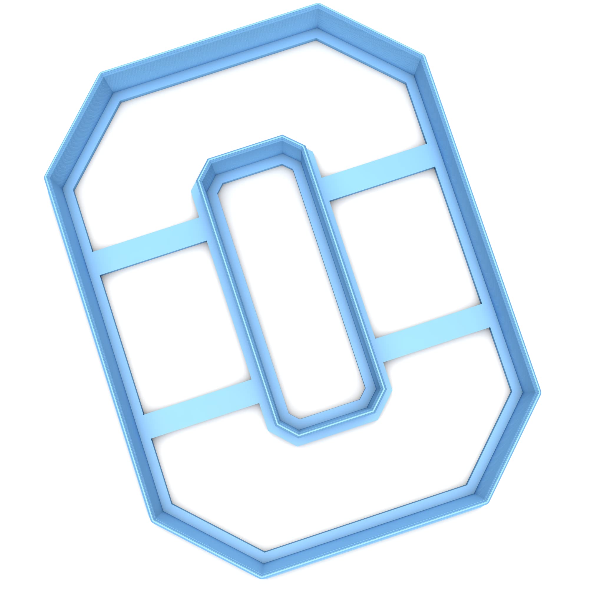 Sweet Prints Inc Varsity Letter O Cookie Cutter - Dishwasher Safe (S/M: 3.5")