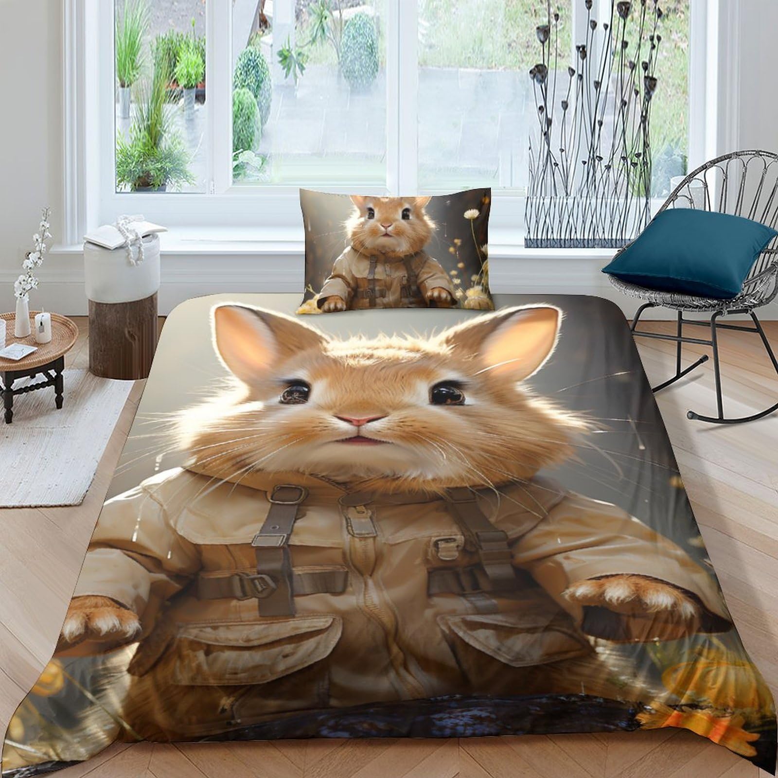 Ensemble de lit 3D sans plis et anti-acariens pour le sommeil des adolescents et adultes