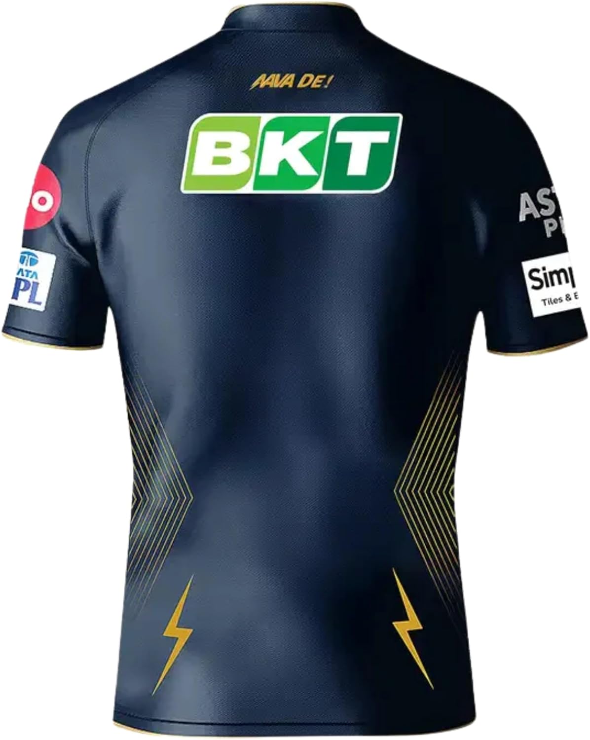 Gujarat Cricket Fan Jersey - 100% Quick-Dry Polyester - with Name Personalization