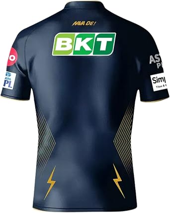 Gujarat Cricket Fan Jersey - 100% 速乾ポリエステル - 名前のパーソナライズ