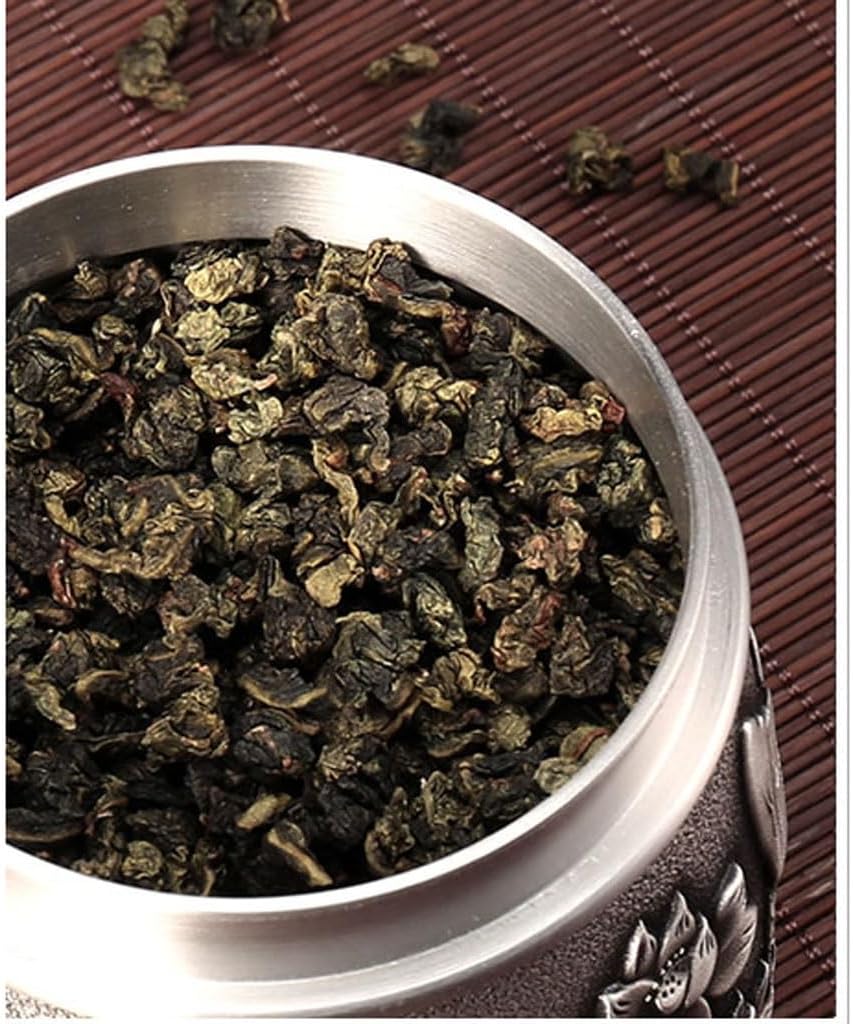 Tea Can Tea Storage Pure Tin Tea Cans, Tea Sealed Cans, Household Sealed Tea Storage Cans for Serving Ground Coffee, Tea, Sugar (B)