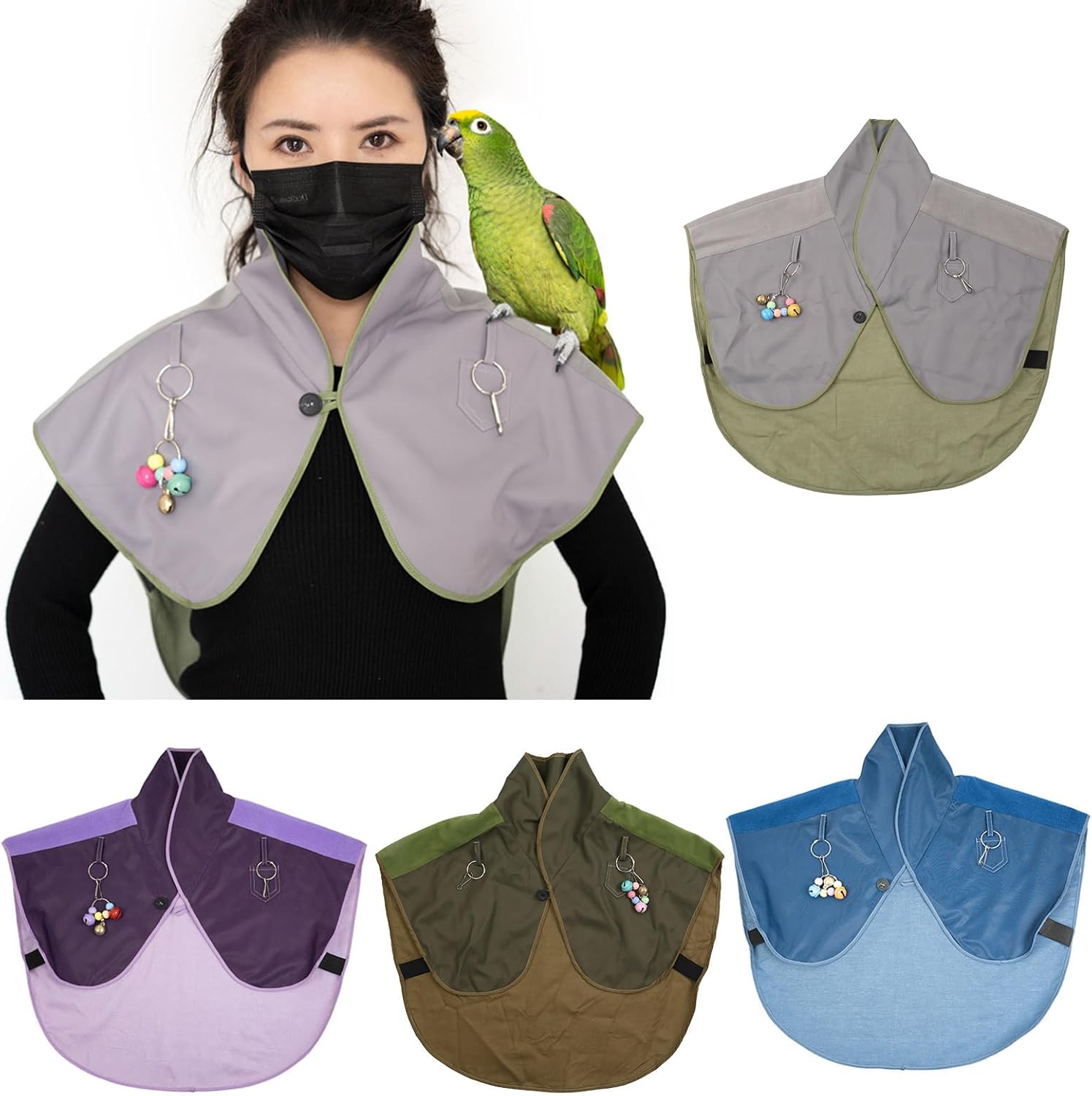 Parrots Anti-Scratch Shoulder Protector Bird Anklet and Toy Multi-Functional Pet Pad Diaper Shawl for Pet Bird Shawl Bird Shawl Wrap for Women