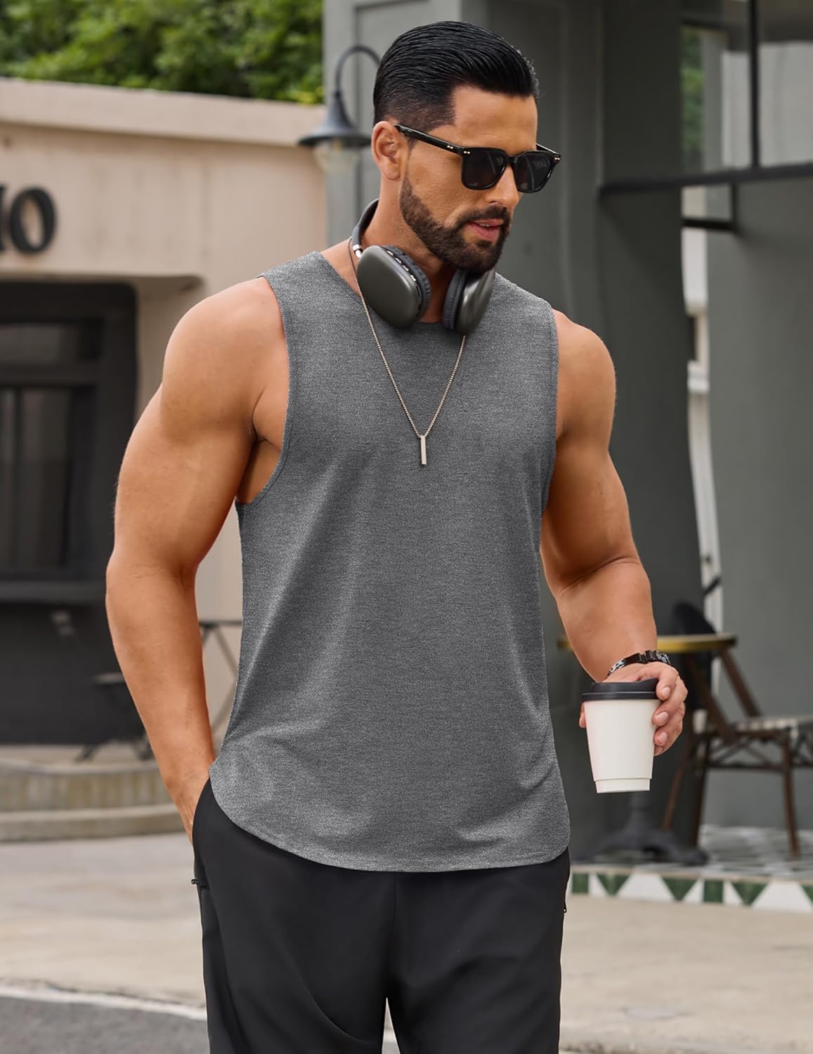 COOFANDY Men Workout Tank Tops Sleeveless Gym Muscle Shirt Quick Dry Athletic Running Tee Shirts Summer Lightweight - Image 5