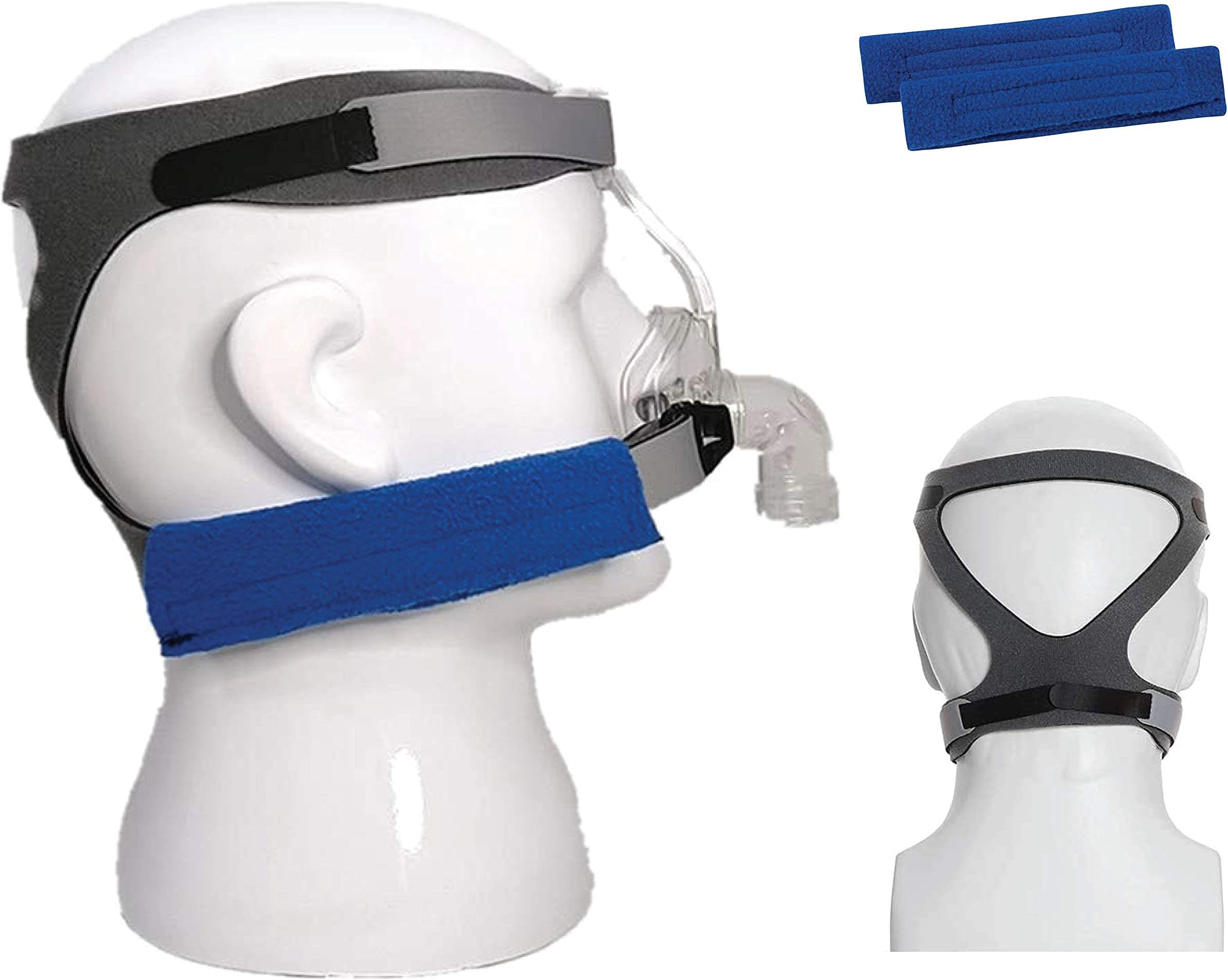 CPAP Supplies - Universal Cpap Headgear Strap Replacement and Cpap Pads for Resmed Cpap and Various Cpap Mask Ultralight Soft and Breathable (Mask Not Included)