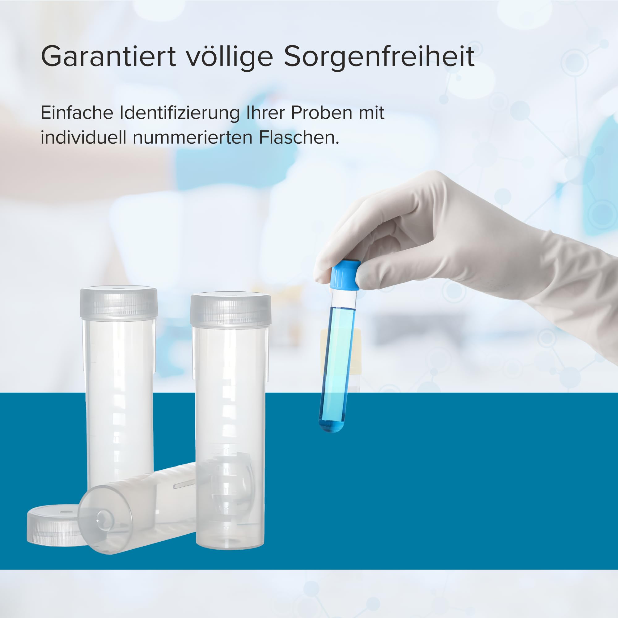 Cole-Parmer BSB-Einwegflaschen – 100 Stück, 300 Ml PET, Sauerstoffdicht Für Umweltlabore