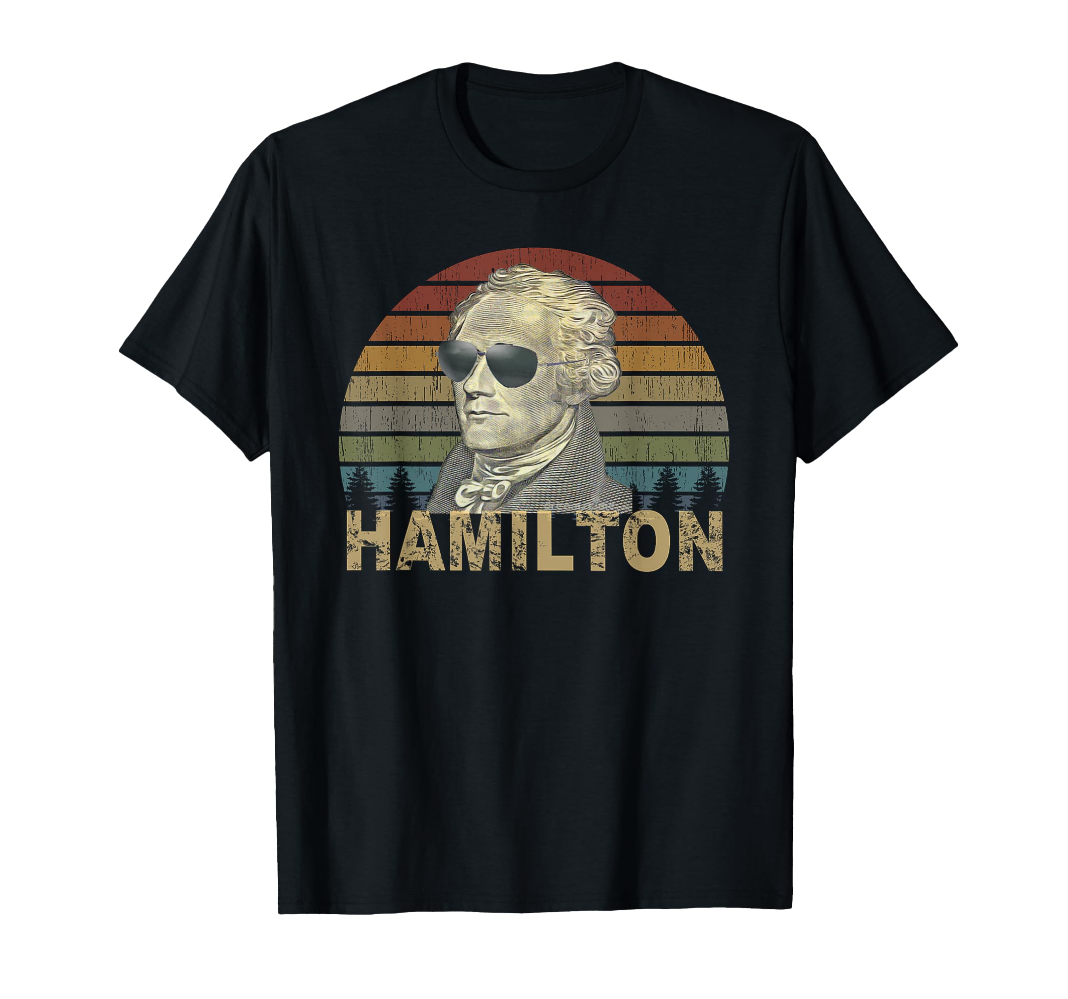 Hamilton Shirt Wearing Sunglasses T-Shirt
