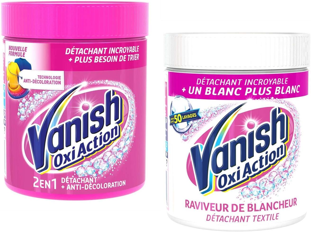 Lingettes Anti-Décoloration Vanish - 20 Lingettes Pour 40 Lavages, Protège Couleurs Et Détache