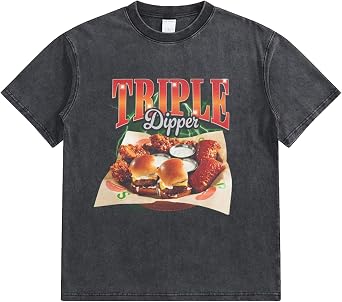 Triple Dipper Chilis Food Funny T-Shirt Chillis Meme Tee