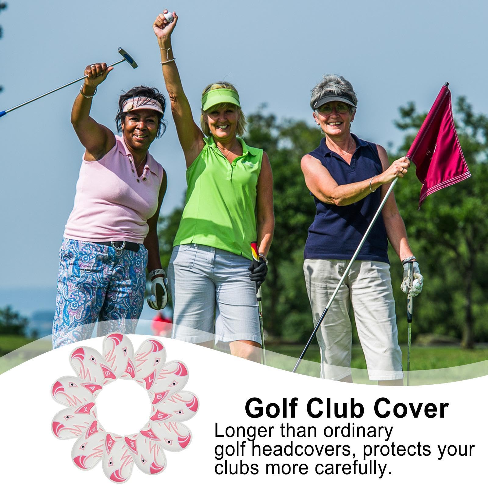 Golfkopfabdeckungen | Golfschlägerhauben | Hybrid-Kopfbedeckung, PU-Golfschläger-Kopfbedeckungen, Hybrid-Golfschlägerhaube, Golfschlägerhauben aus Holz