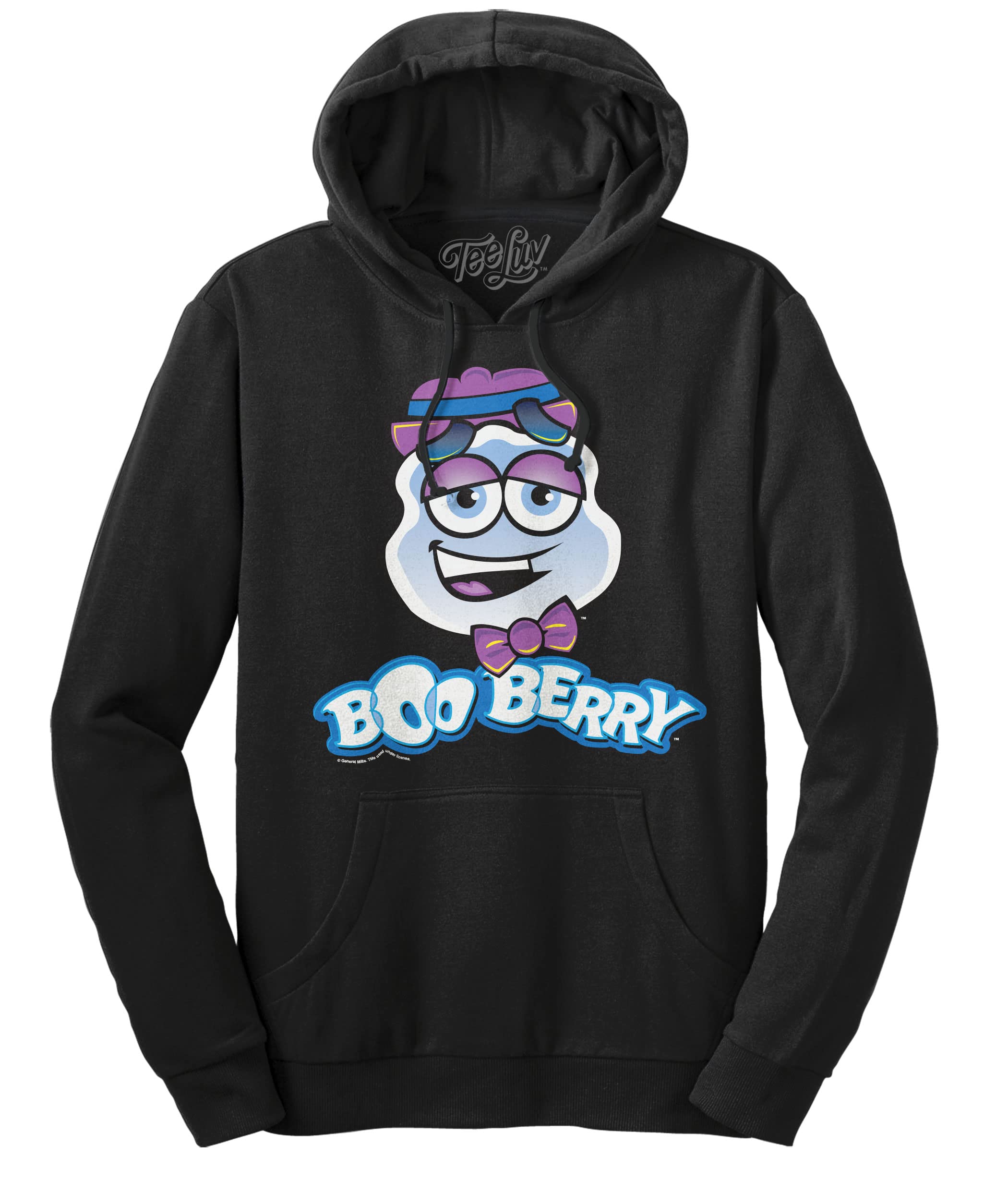 Tee Luv Men's Boo Berry Cereal Logo Hoodie