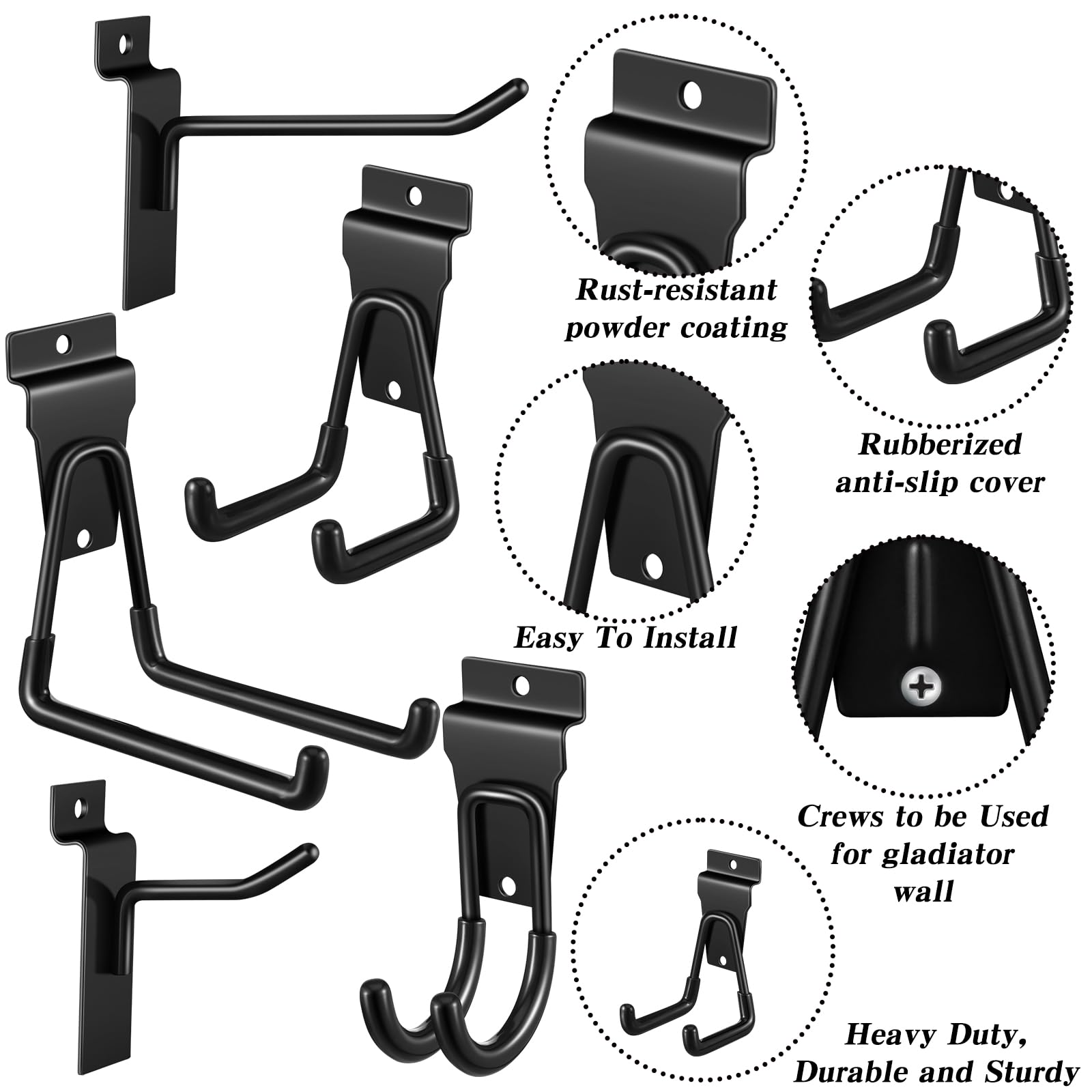 Landhoow 28 Pack Slatwall Hooks and Hangers Slatwall Accessories Metal