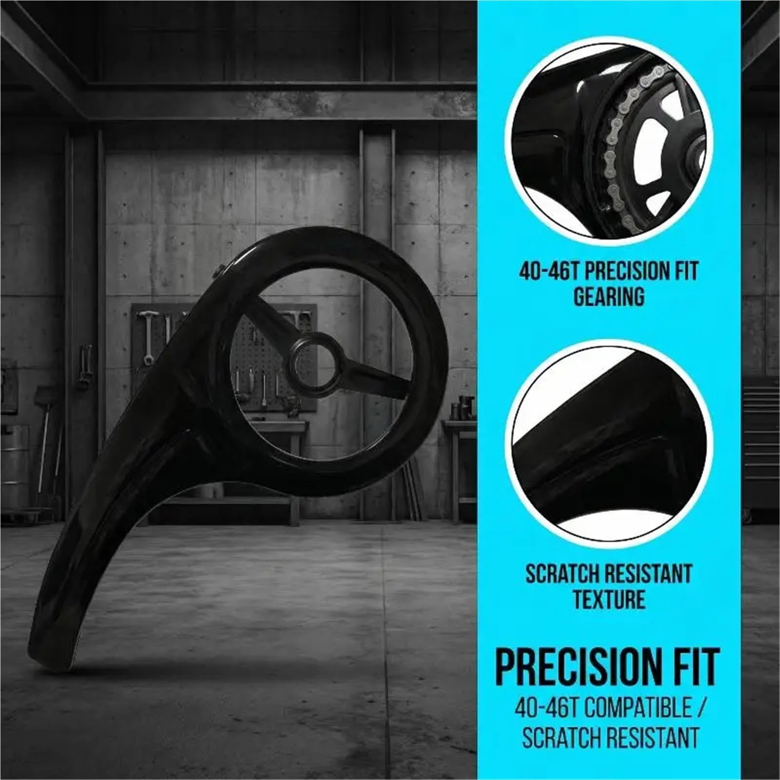Copricatena Bicicletta 1 Set di Protezione Universale for Catena for Bici, Copertura in plastica PP for Scatola di Protezione Grande for Corona 40-46T