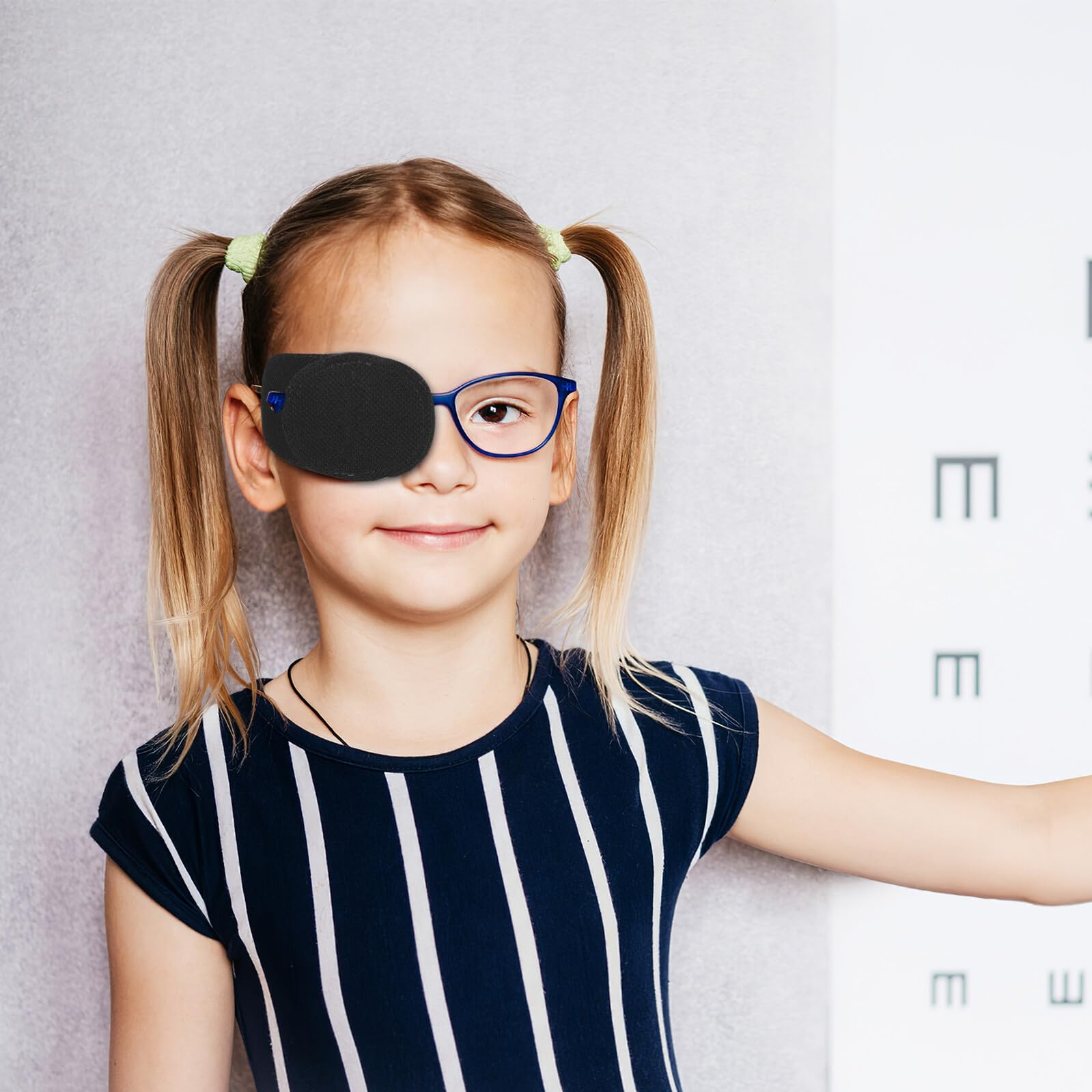 ibasenice para Entrenar Ojo Perezoso para Gafas Infantiles de Tela No Tejida 12 Parches Oculares Fáciles de Usar en Casa o Viaje