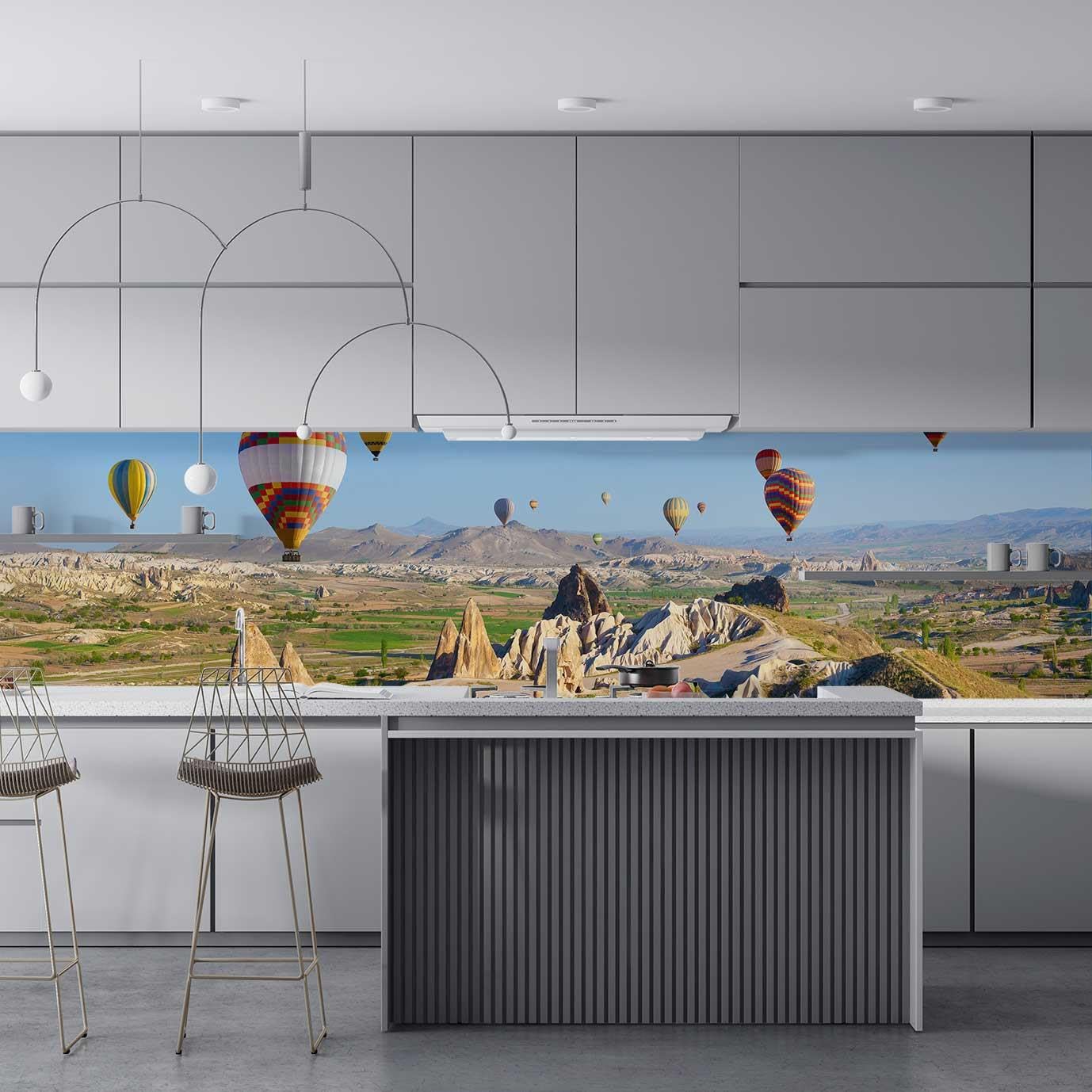 Mutfak Tezgah Arası Folyo Fayans Kaplama Folyosu Kapadokya 60x300 CM