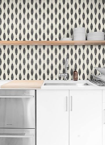 Miniatura 2 de NextWall Stacy Garcia Home Ditto - Papel tapiz autoadhesivo (clipse y lino)