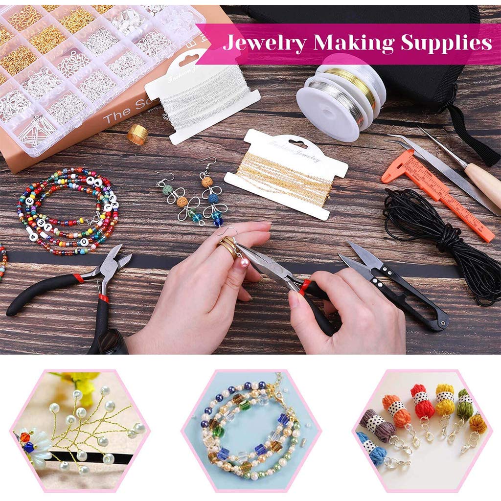 Set di accessori per la creazione di gioielli con fili per gioielli