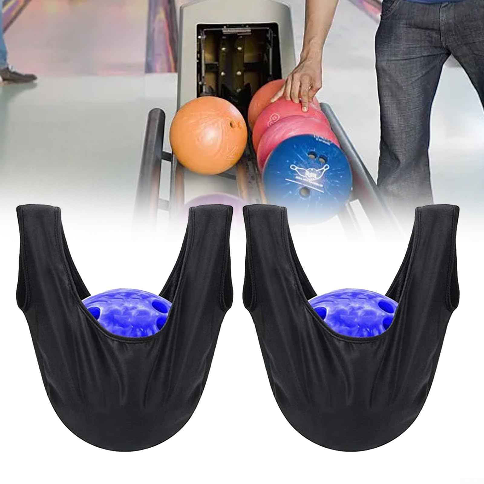 Lot de 2 polissoirs en microfibre polie pour boules de bowling