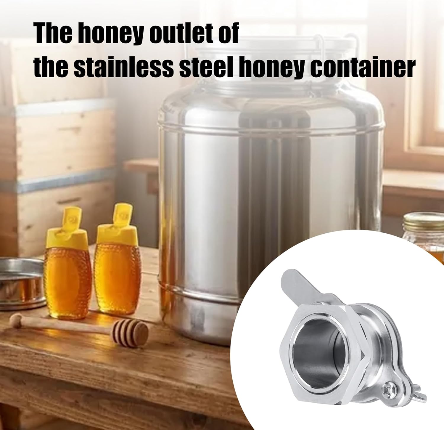 Easy-Install Metal Dear Nozzle Smooth Pour Control Perfect Apiculture Use Easy-Install Metal Dear Nozzle Smooth