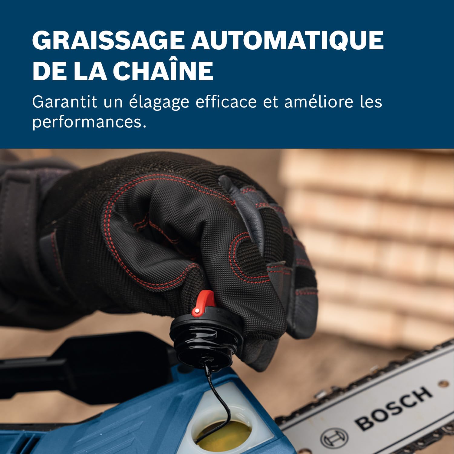 Bosch Professional 18V System Élagueuse GKE 18V-20 (jusqu'à 350 coupes par charge, coupe jusqu'à 18 cm, moteur sans charbons, fourreau de 20 cm, sans batterie)