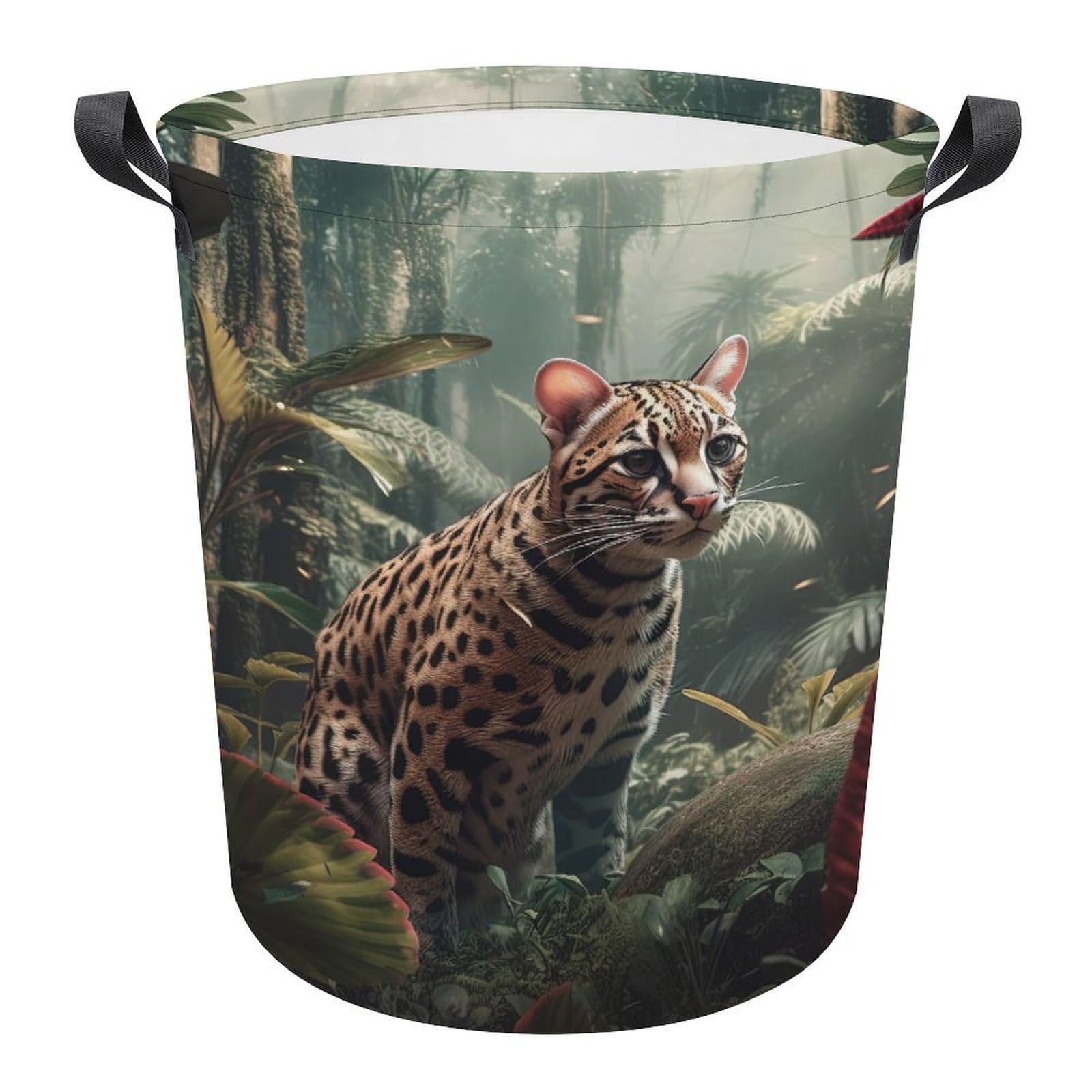 Cestos para la colada de gato divertido para organizar la ropa sucia en el baño y colegio 34x42cm