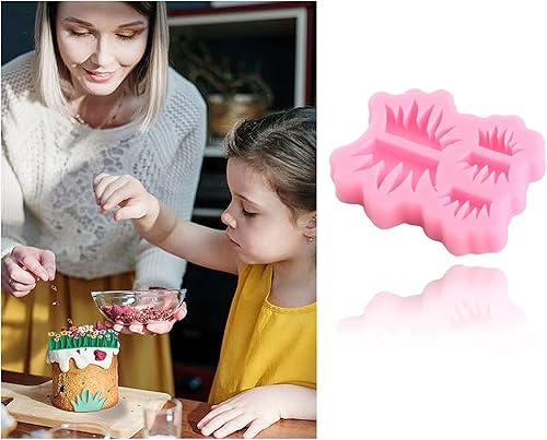 Miniatura 4 de Molde de silicona con forma de hierba verde, molde de fondant, cupcakes, pasteles, herramienta de decoración lateral