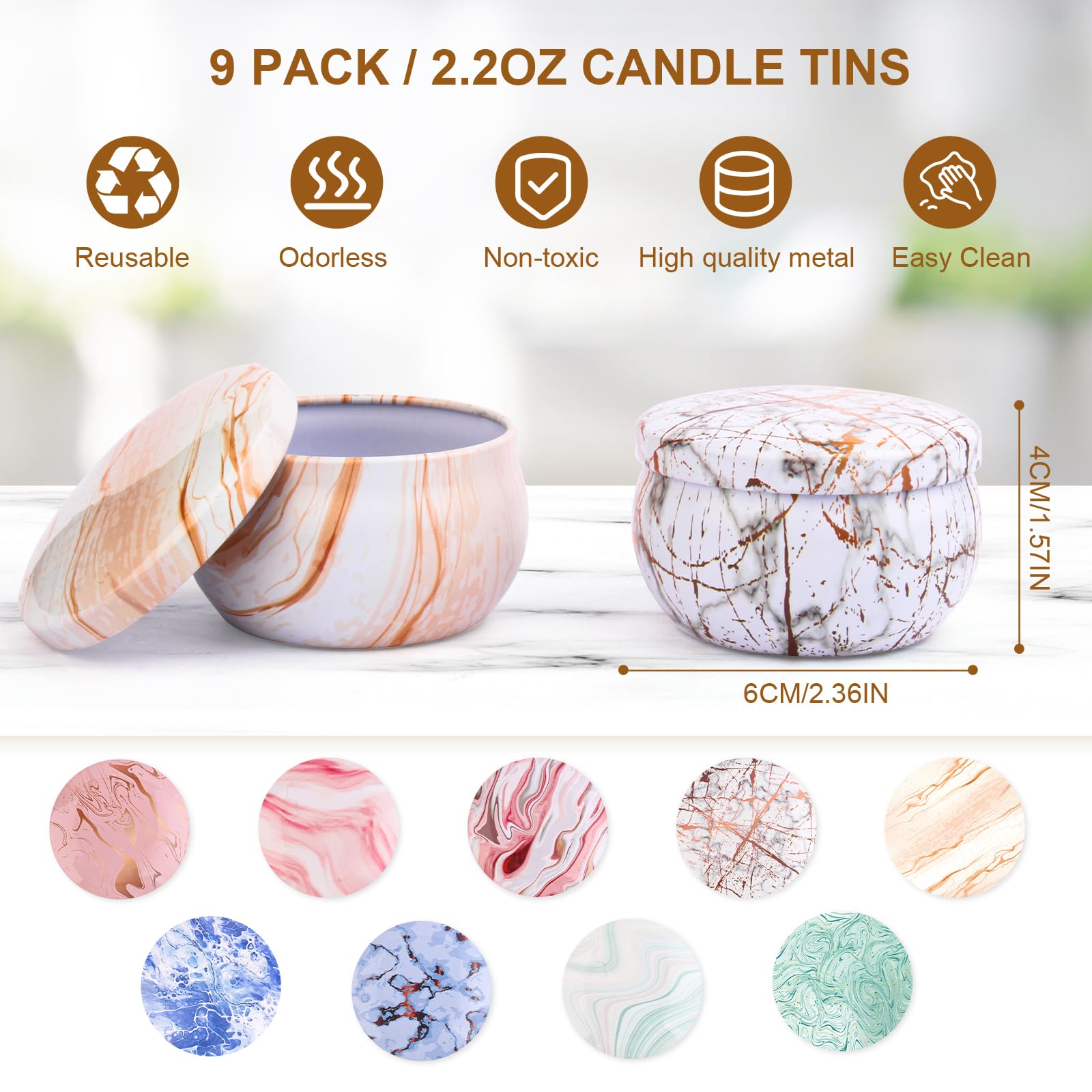 Kit Candele Fai Da Te ALLAVA - 1kg Cera - 100 Stoppini - 8 Colori - Pentola Fusione - Foto 9