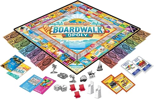 Miniatura 2 de Beach Life Boardwalk Opoly - Actividad educativa y divertida para niños y familias, gran idea de regalo para vacaciones, cumpleaños y tiempo de