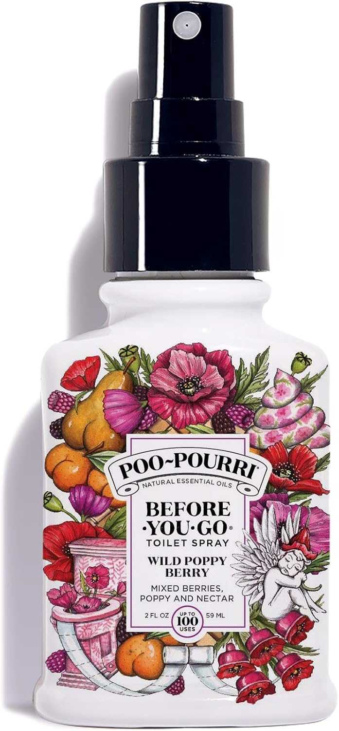 Poo-Pourri Before-You- go Toilet Spray, 2 Oz, Wild Poppy Berry