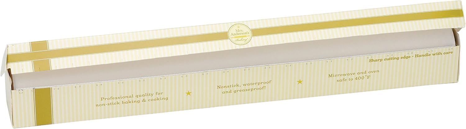 Mrs. Anderson’s Baking Non-Stick Parchment Paper, Professional Quality, 25-Square-Feet, 15-Inches x 20-Feet image 2