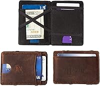 Vista 1 de Personalized Distressed Leather Flip Wallet by Left Coast Original