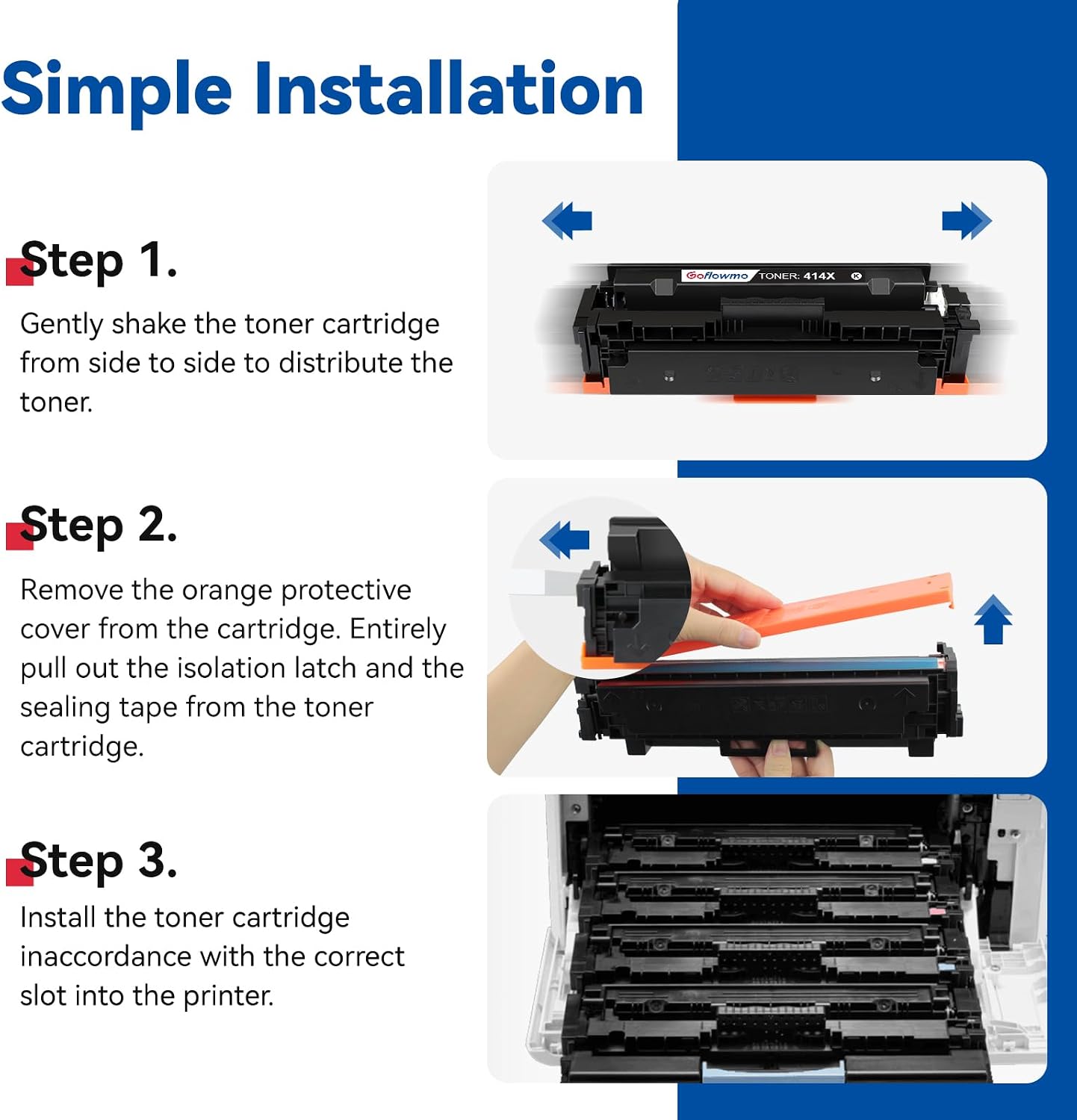 414X Toner Cartridges 4-Pack High Yield Compatible for HP Pro MFP M479fdw thumbnail