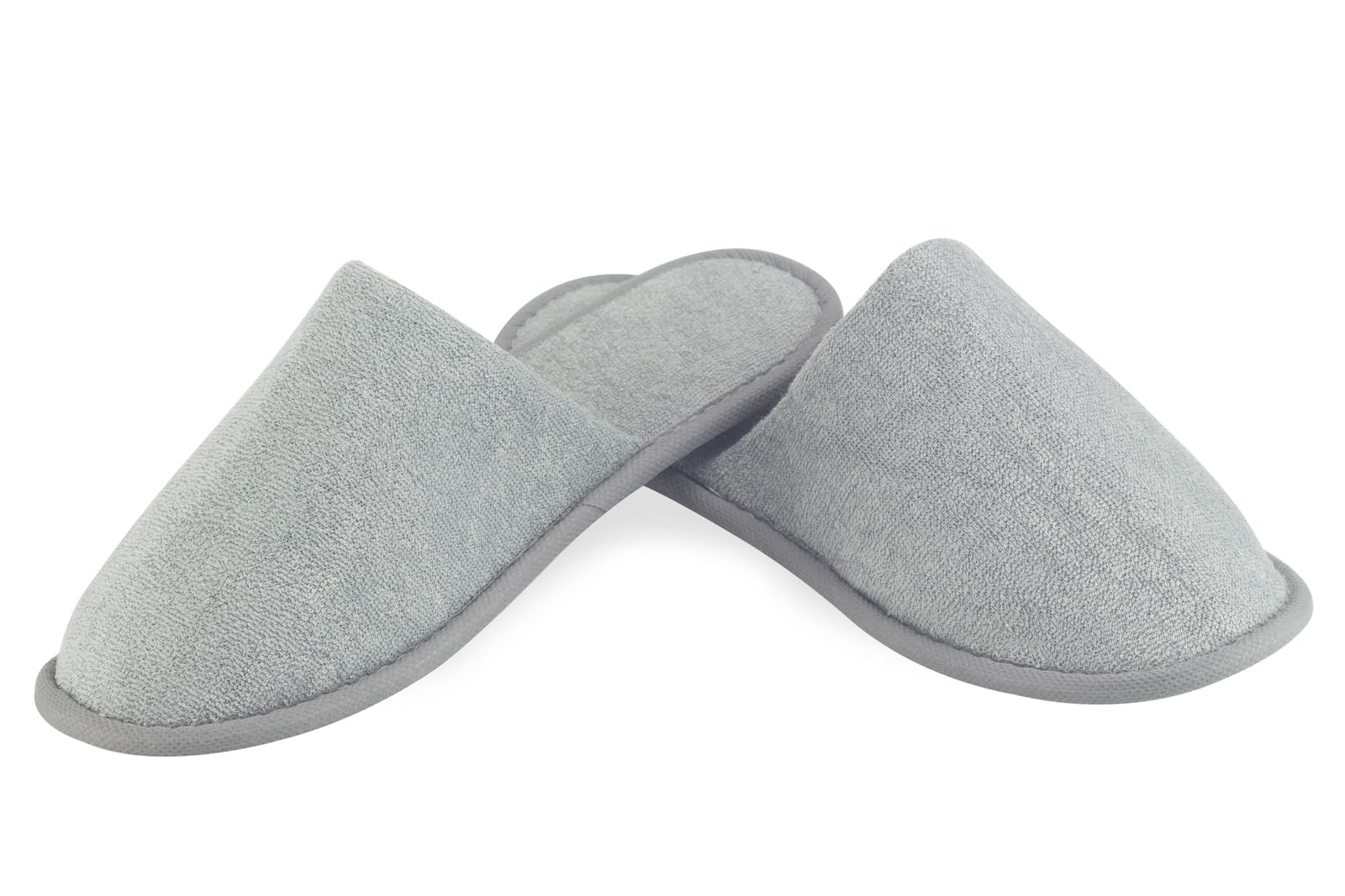 PRESENT-MORE - Pantofole Ospiti Modello Easy - 100 Paia | Ciabatte Ospiti Chiuse Misura 29cm - Colore Grigio - Ideale per Hotel e B&B