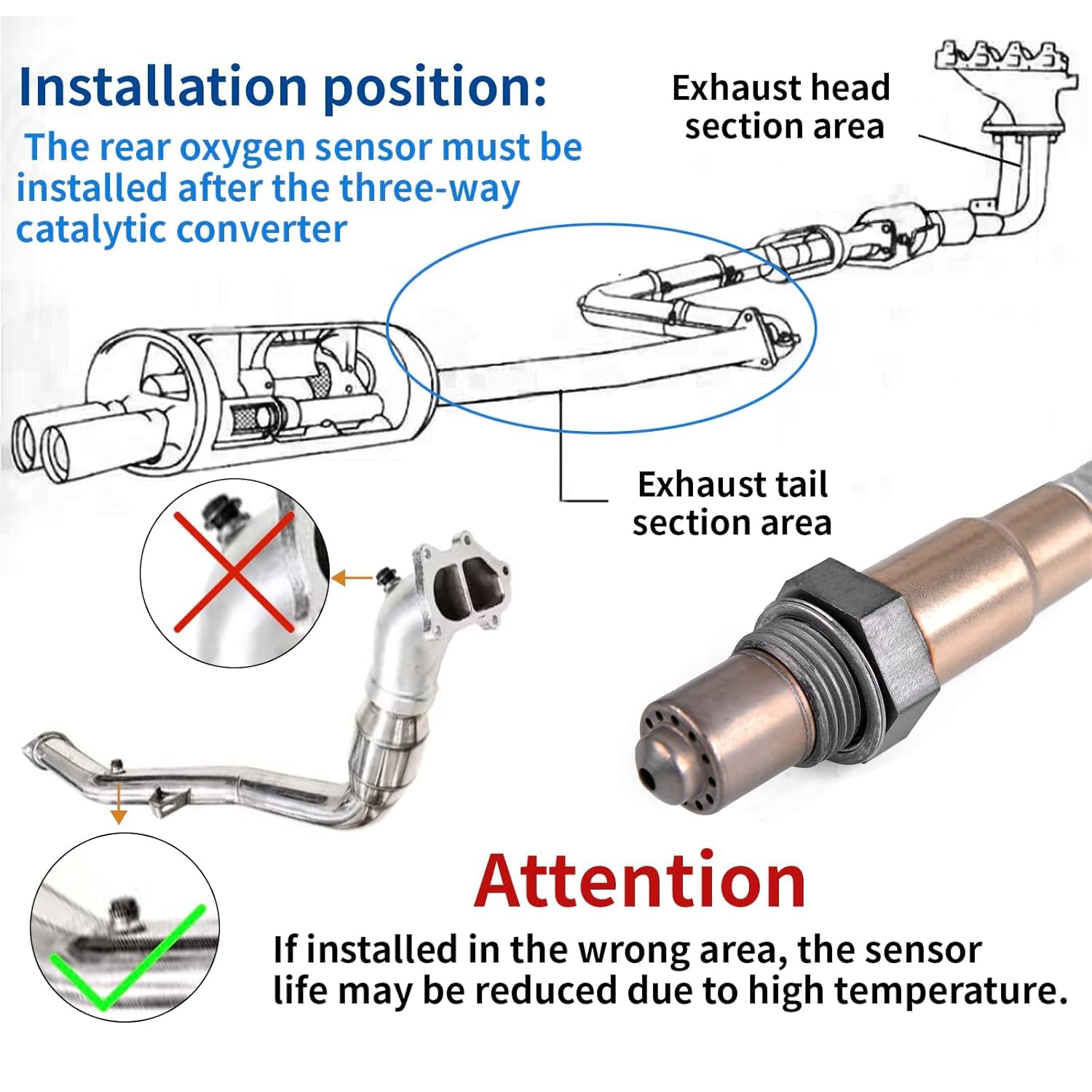 Universal 52mm Water Temperature Gauge Wideband Air/Fuel Ratio AFR Gauge Kit with Electronic Sensor