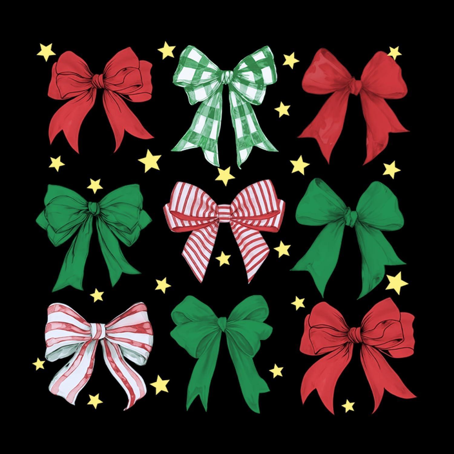 Christmas Shirts for Womens Merry Christmas Tree Cute Bow T-Shirt Xmas Pink Ribbon Lights Tops - Image 5