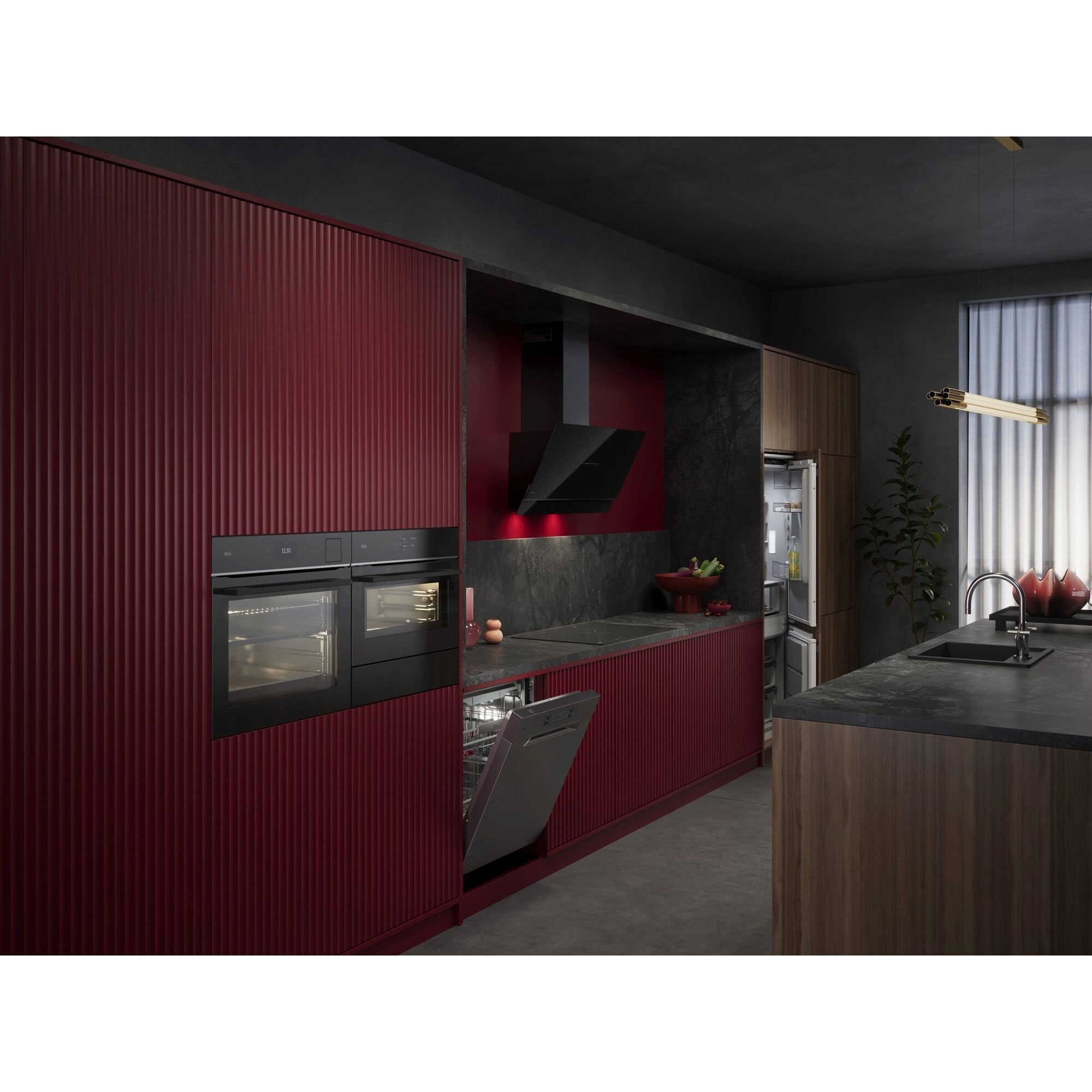 AEG Unterbau 6000 Geschirrspüler, 60cm Spülmaschine, kraftvolle Reinigung mit 3x besserer Sprühabdeckung & viel Platz, 44dB, Besteckschublade, 14 MG, QuickLift, Wasserstopp, GU620B2SCM