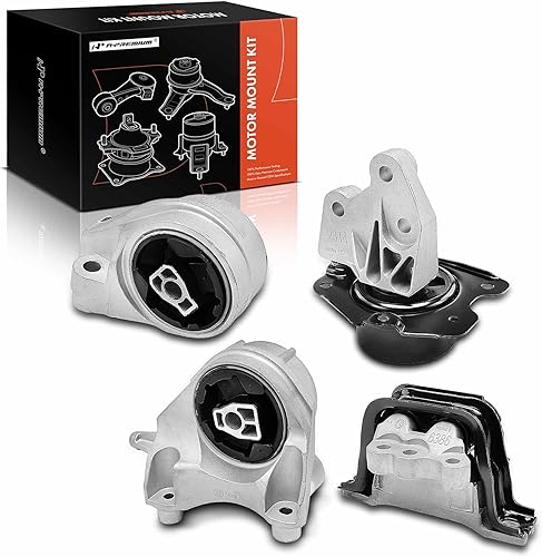 A-Premium Juego de 4 soportes de transmisión de motor compatibles con Chevrolet Equinox 2010-2017, Captiva Sport 2012-2015 y GMC Terrain 2010-2017 -