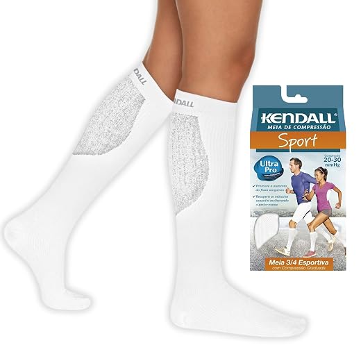 Meia ¾ Kendall Sport 20 – 30mmHg, Kendall, Masculino