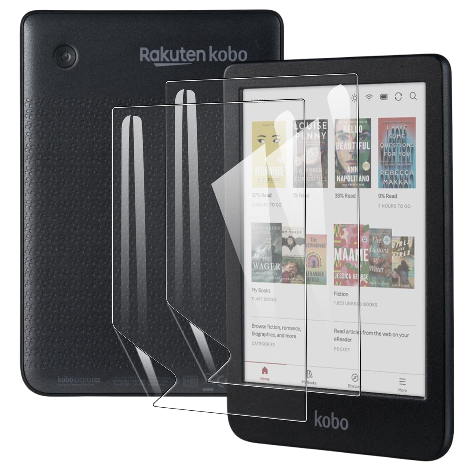 brotect Pellicola Protettiva per PocketBook InkPad Lite Protezione Schermo (2 Pezzi) [Trasparente, Anti-Impronte