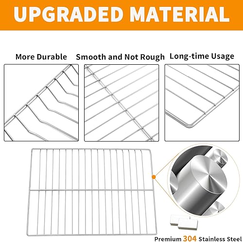 Miniatura 4 de 2 piezas mejoradas WB48T10095 de repuesto para horno GE Stove Oven Parts, AP5665850 para horno GE Range Piezas de horno de acero inoxidable 304,
