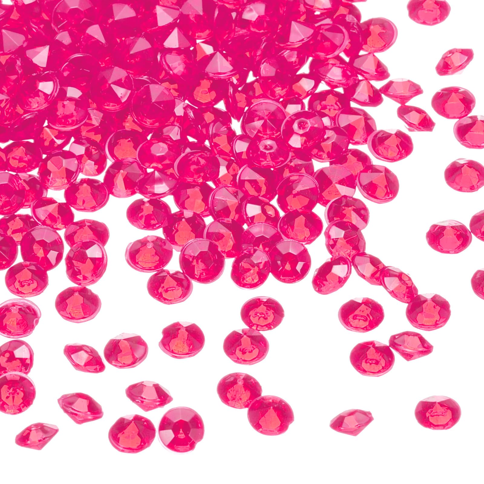 Muiltvoe 5000Pcs Wedding Table Scatter Confetti Fake Crystals Acrylic Diamonds Rhinestones Vase Fillers Gems for Crafts,Table Centerpiece Decor, Bridal Shower Party (Dark Purple, 4.5mm)
