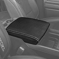 Vista 1 de Funda para reposabrazos de consola central adecuada para Dodge Ram 1500 2500 3500 2019-2023 con asiento de cubo, protector de cuero antiarañazos