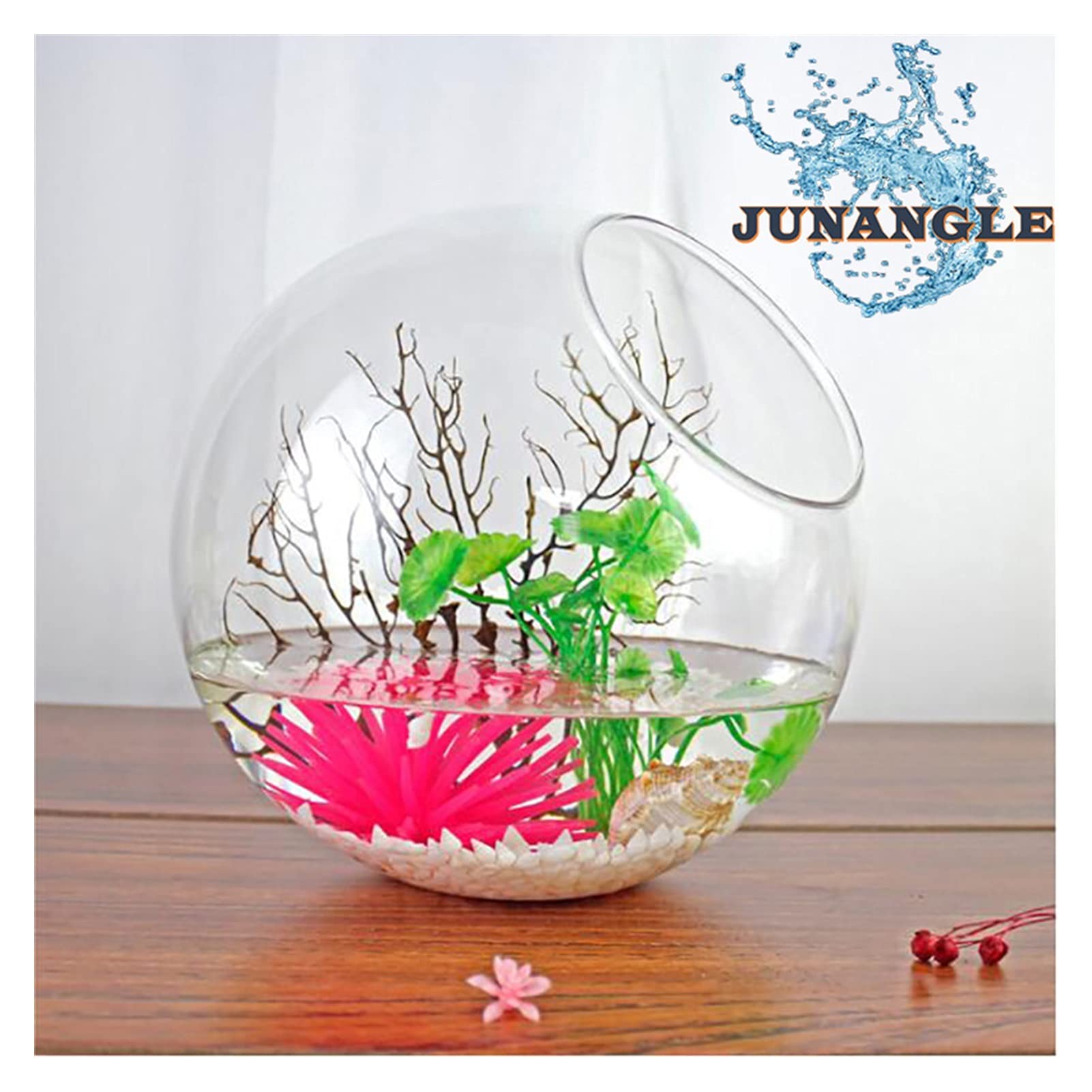 ボヘミアン ガラス 　ルビー　エナメル 　金盛　金箔 狩猟シーン 足付きボウル Amazon.co.jp: 金魚鉢 ヨーロッパスタイルの創造的な絶妙な祭りと美的