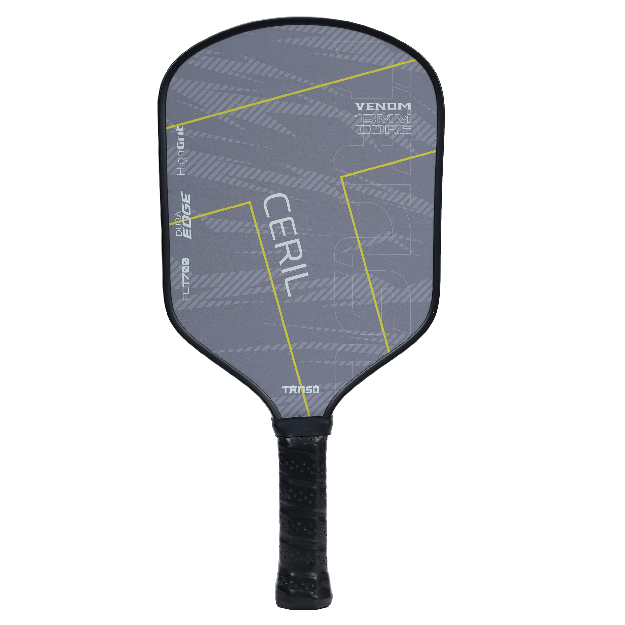 TANSO Ceril Venom T700 Pickleball Paddle (High Grit Surface Carbon Fibre Pickleball Paddle, 13mm Thick Hexa Core, Wide Body for Stable Control)-image-14