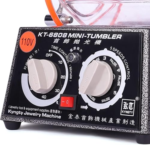 Miniatura 6 de Vaso pulidor de joyas 6.6 lbs 6.6 lbs Capacidad Pulidor de superficie 45W Mini máquina de vaso de joyería