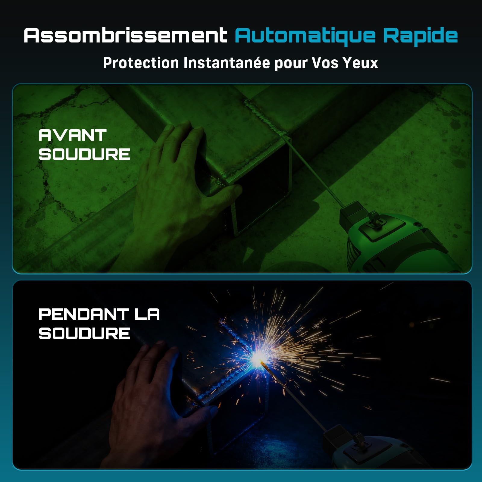 Poste a Souder Électrique, Portable 220 V Soudeuse Manuelle à l'Arc Variable à 6 Niveaux, Convient Aux Électrodes De 2,5-3,2 mm, sur L’Acier Inoxydable, L’Aluminium et Les Alliages D’Aluminium