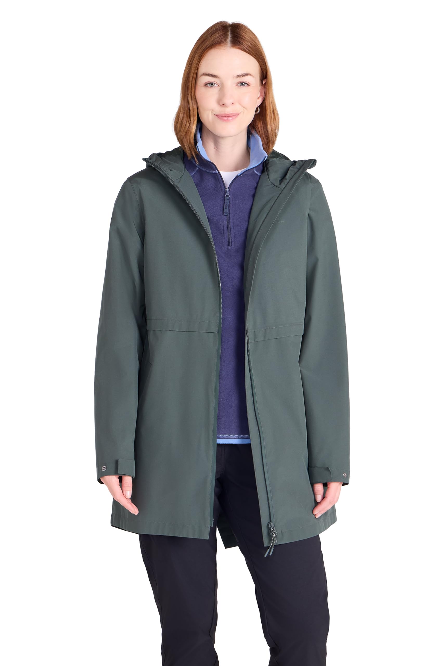 Mountain Warehouse Women's Dark Khaki Hilltop Waterproof Jacket Dark Kha 10